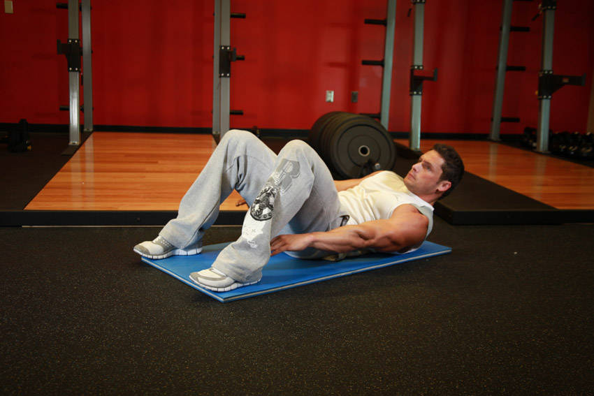 Alternate Heel Touchers — Body Weight Abdominals exercise demonstration