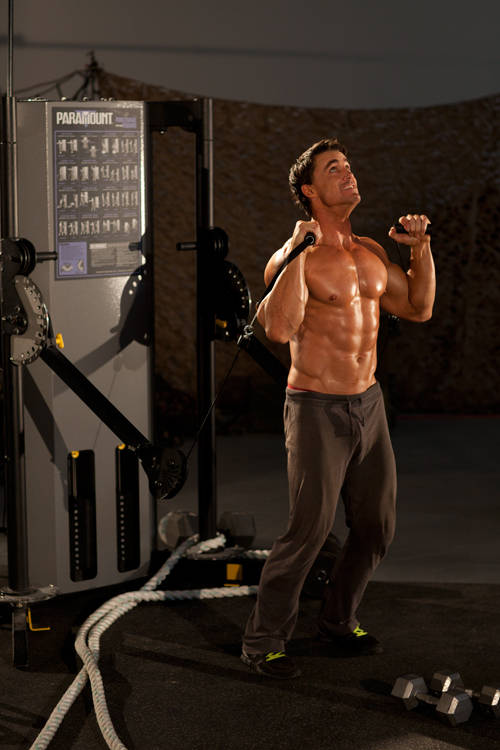 Alternating Cable Shoulder Press — Cable Shoulders exercise demonstration