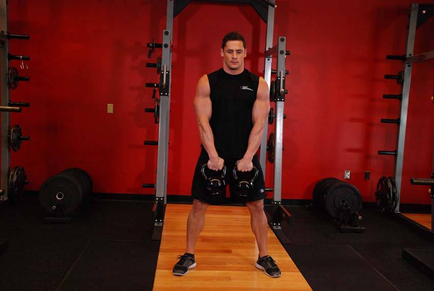Alternating Hang Clean — Kettlebell Hamstrings exercise demonstration
