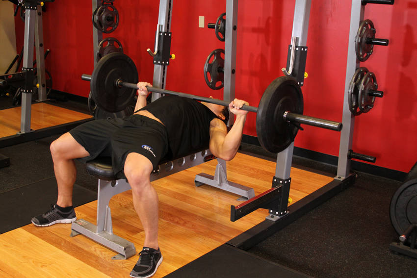 Barbell Bench Press - Medium Grip — Barbell Chest exercise demonstration