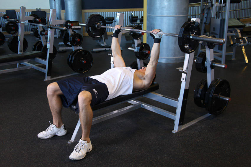 Barbell Guillotine Bench Press — Barbell Chest exercise demonstration