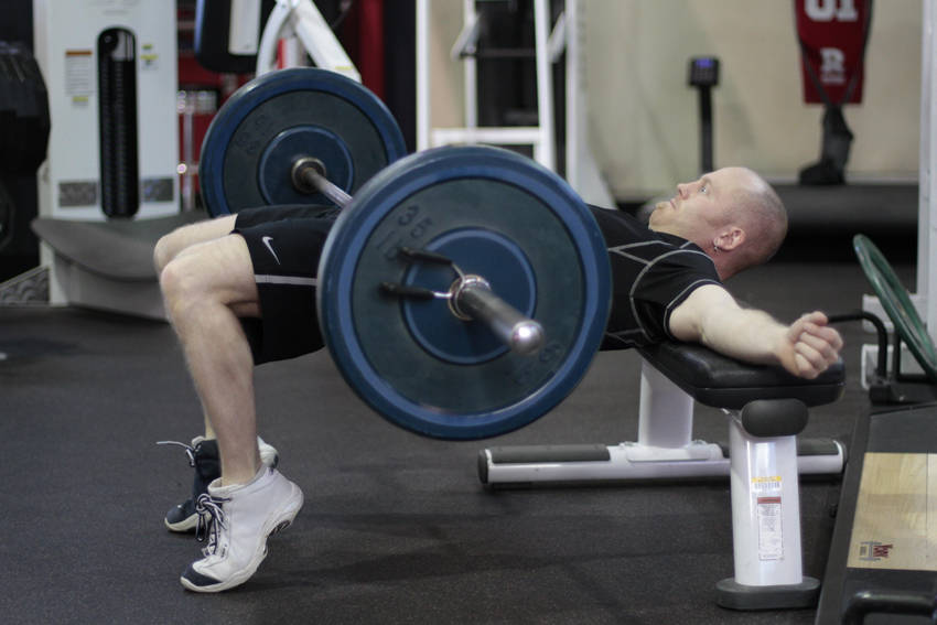 Barbell Hip Thrust — Barbell Glutes exercise demonstration