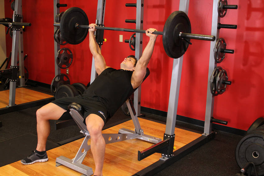 Barbell Incline Bench Press - Medium Grip — Barbell Chest exercise demonstration
