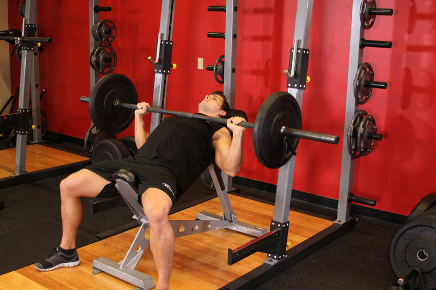Barbell Incline Bench Press - Medium Grip — Barbell Chest exercise demonstration