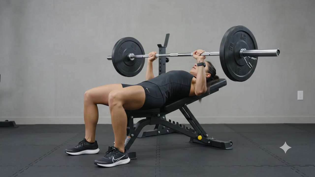 Barbell Incline Bench Press - Medium Grip