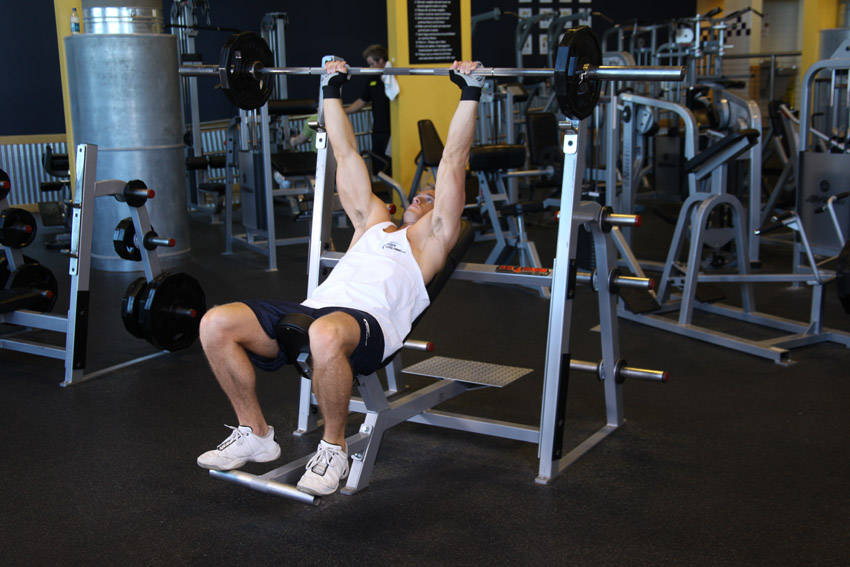 Barbell Incline Shoulder Raise — Barbell Shoulders exercise demonstration