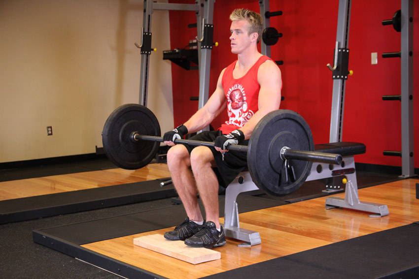 Barbell Seated Calf Raise — Barbell Calves exercise demonstration