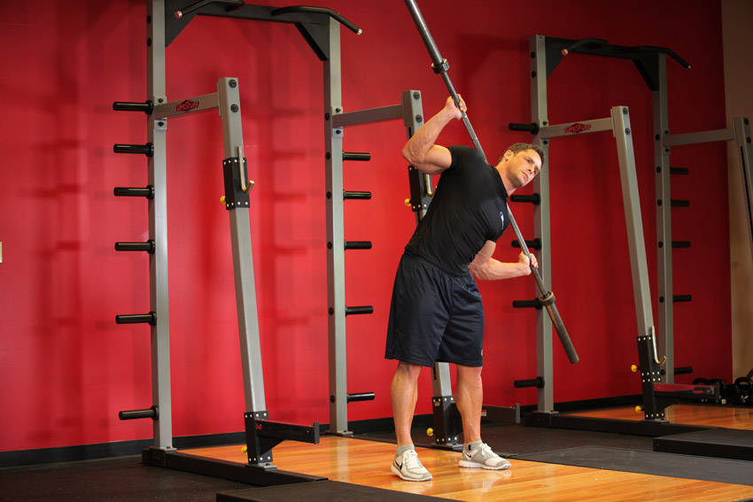 Barbell Side Bend — Barbell Abdominals exercise demonstration
