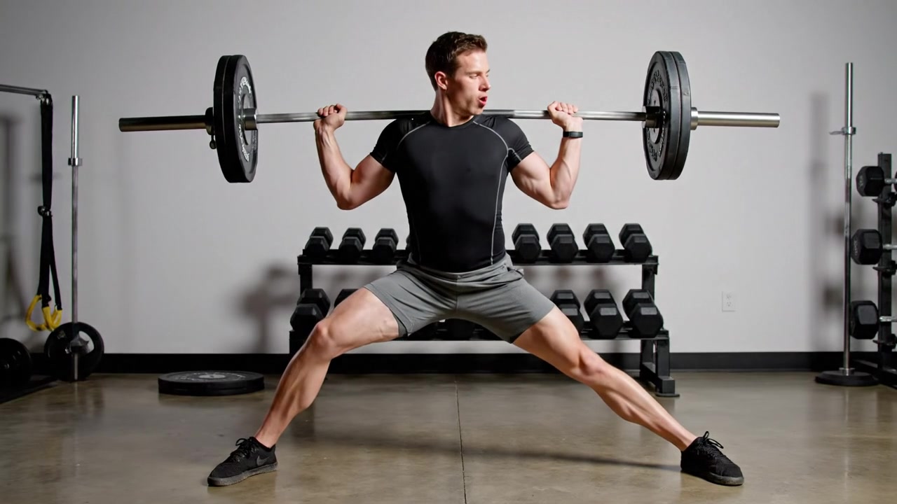 Barbell Side Split Squat — Barbell Quadriceps exercise demonstration