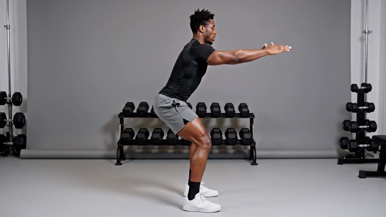 Bodyweight Squat — Body Weight Quadriceps exercise demonstration