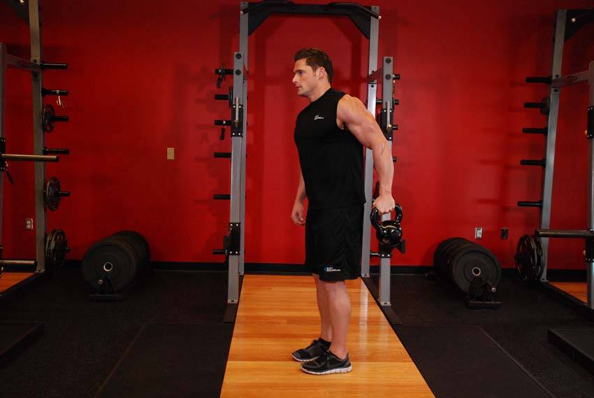 Bottoms-Up Clean From The Hang Position — Kettlebell Forearms exercise demonstration