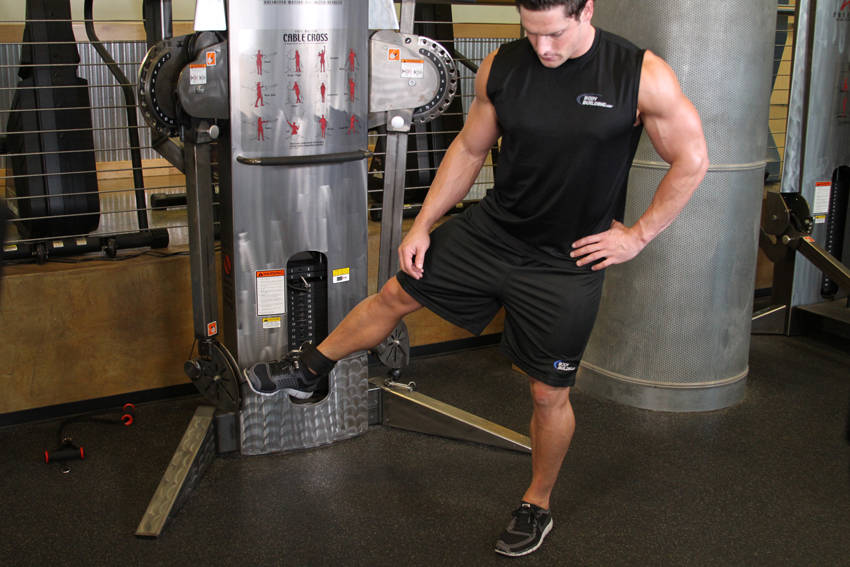 Cable Hip Adduction — Cable Quadriceps exercise demonstration