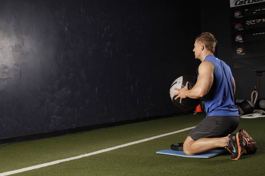 Chest Push (multiple response) — Medicine Ball Chest exercise demonstration