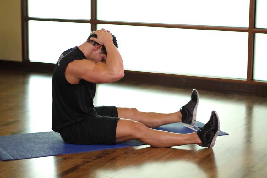Chin To Chest Stretch — Body Weight Neck exercise demonstration
