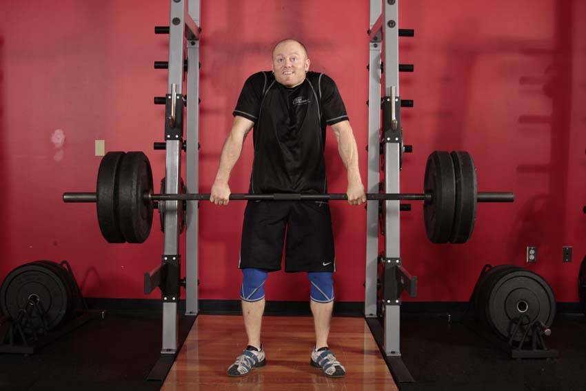Clean Shrug — Barbell Trapezius exercise demonstration