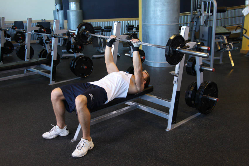 Close-Grip Barbell Bench Press — Barbell Triceps exercise demonstration