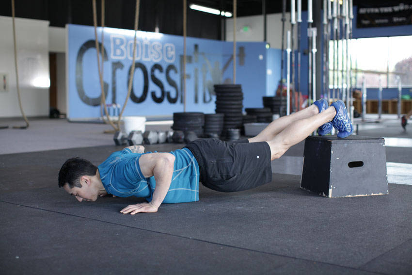 Decline Push-Up — Body Weight Chest exercise demonstration