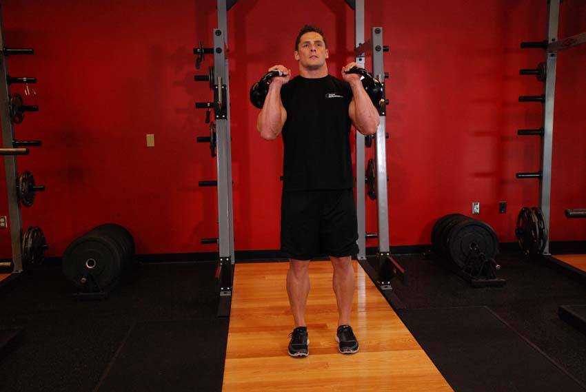 Double Kettlebell Jerk — Kettlebell Shoulders exercise demonstration
