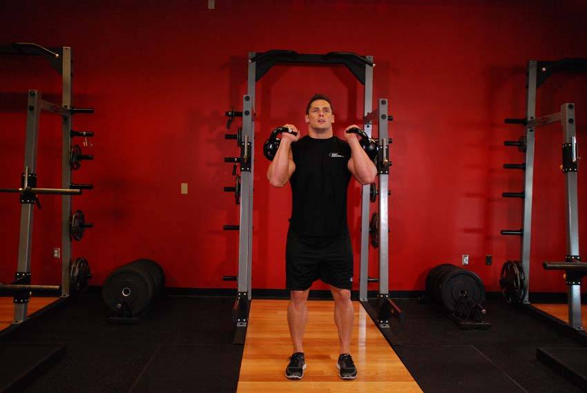 Double Kettlebell Push Press — Kettlebell Shoulders exercise demonstration