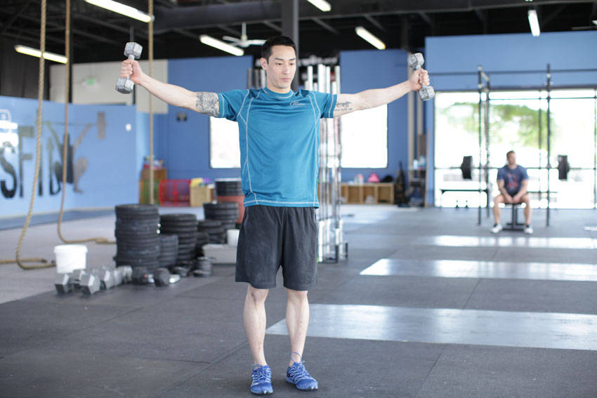 Dumbbell Scaption — Dumbbell Shoulders exercise demonstration