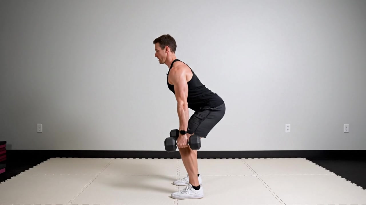 Dumbbell Squat — Dumbbell Quadriceps exercise demonstration