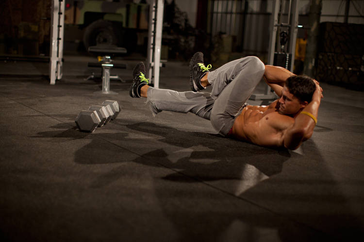 Elbow to Knee — Body Weight Abdominals exercise demonstration