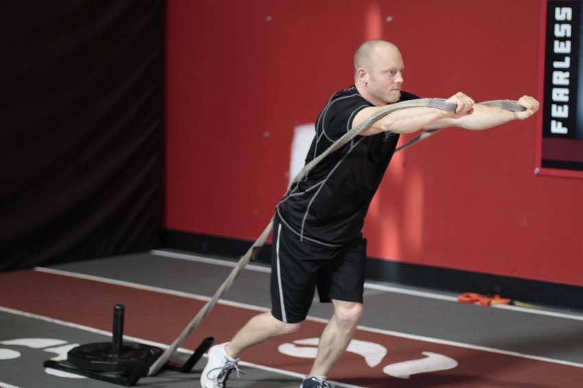 Forward Drag with Press — Other Chest exercise demonstration