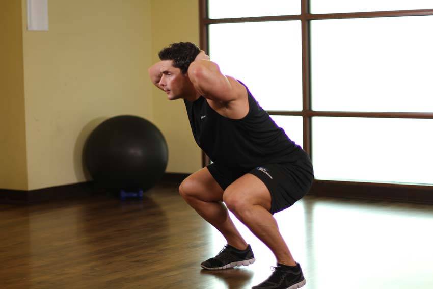 Frog Hops — Body Weight Quadriceps exercise demonstration