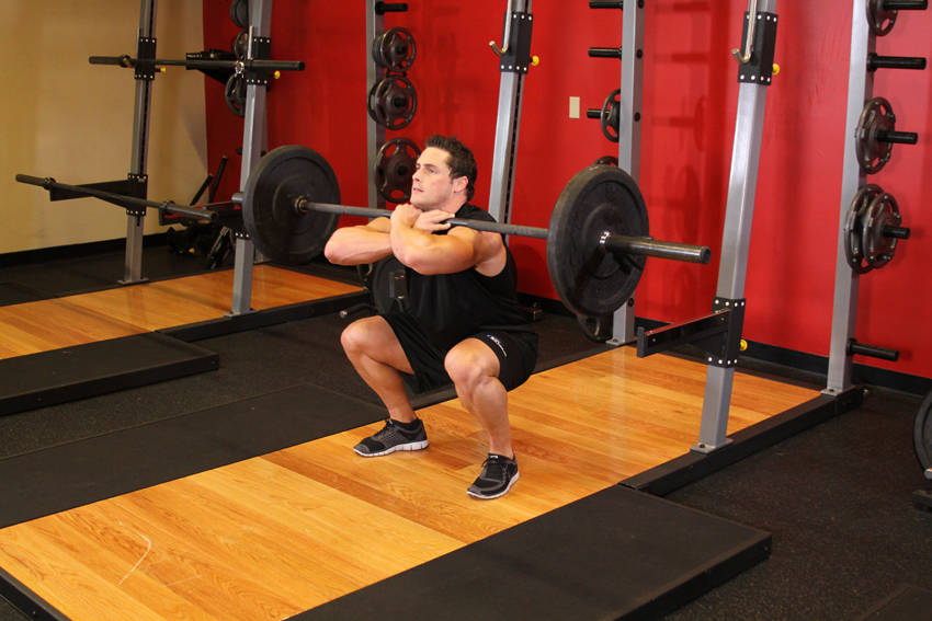 Front Barbell Squat — Barbell Quadriceps exercise demonstration