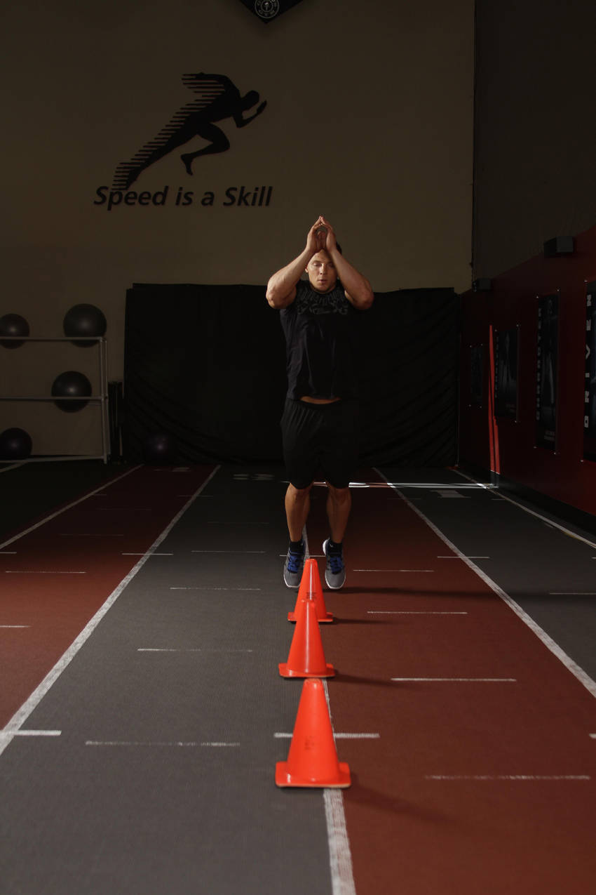 Front Cone Hops (or hurdle hops) — Other Quadriceps exercise demonstration