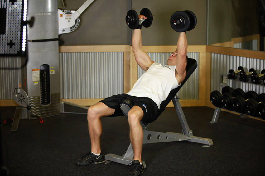 Hammer Grip Incline DB Bench Press — Dumbbell Chest exercise demonstration