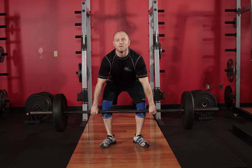 Hang Clean - Below the Knees — Barbell Quadriceps exercise demonstration