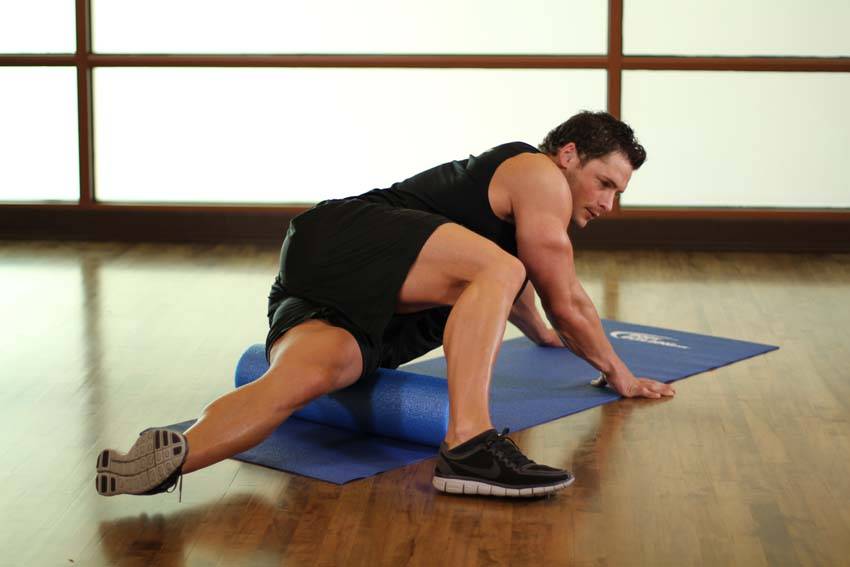 Iliotibial Tract-SMR — Roller Abductors exercise demonstration