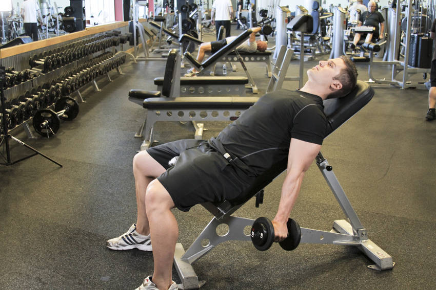 Incline Hammer Curls — Dumbbell Biceps exercise demonstration