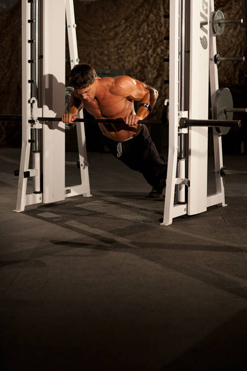 Incline Push-Up Medium — Body Weight Chest exercise demonstration