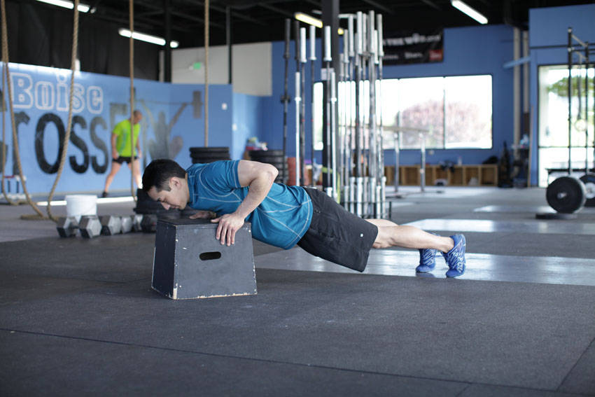 Incline Push-Up — Body Weight Chest exercise demonstration