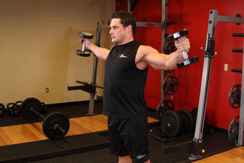 Iron Cross — Dumbbell Shoulders exercise demonstration