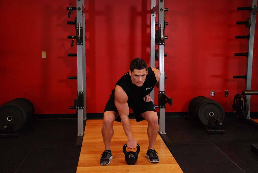 Kettlebell Dead Clean — Kettlebell Hamstrings exercise demonstration