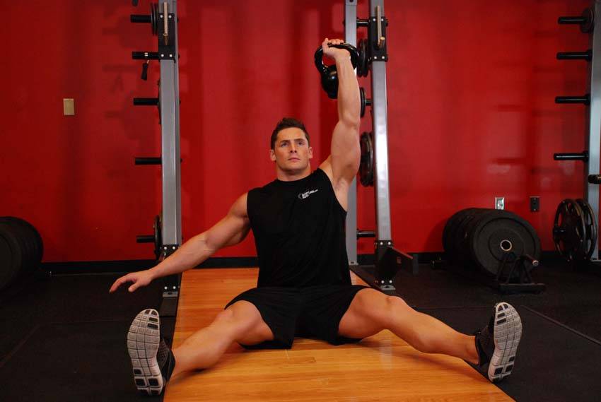 Kettlebell Seated Press — Kettlebell Shoulders exercise demonstration
