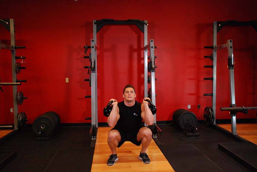 Kettlebell Thruster — Kettlebell Shoulders exercise demonstration