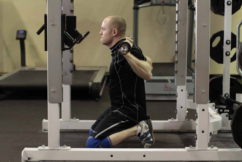 Kneeling Squat — Barbell Glutes exercise demonstration