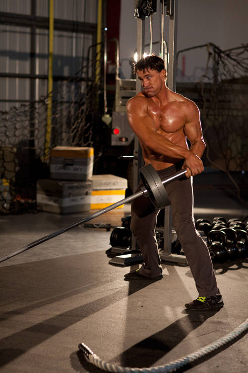 Landmine 180's — Barbell Abdominals exercise demonstration