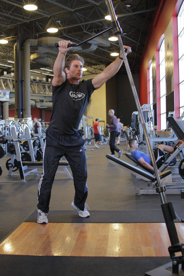 Landmine Linear Jammer — Barbell Shoulders exercise demonstration