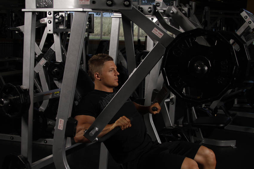Leverage Decline Chest Press — Machine Chest exercise demonstration