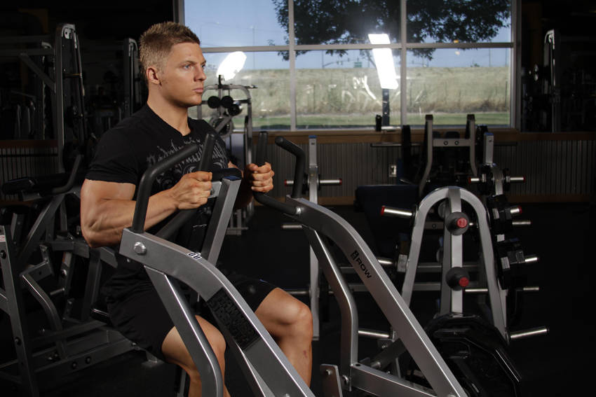 Leverage Iso Row — Machine Lats exercise demonstration