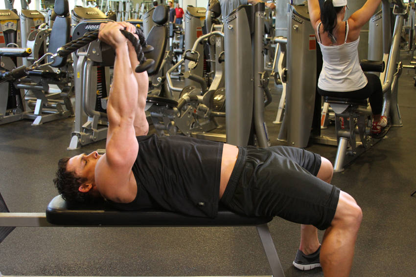 Low Cable Triceps Extension — Cable Triceps exercise demonstration