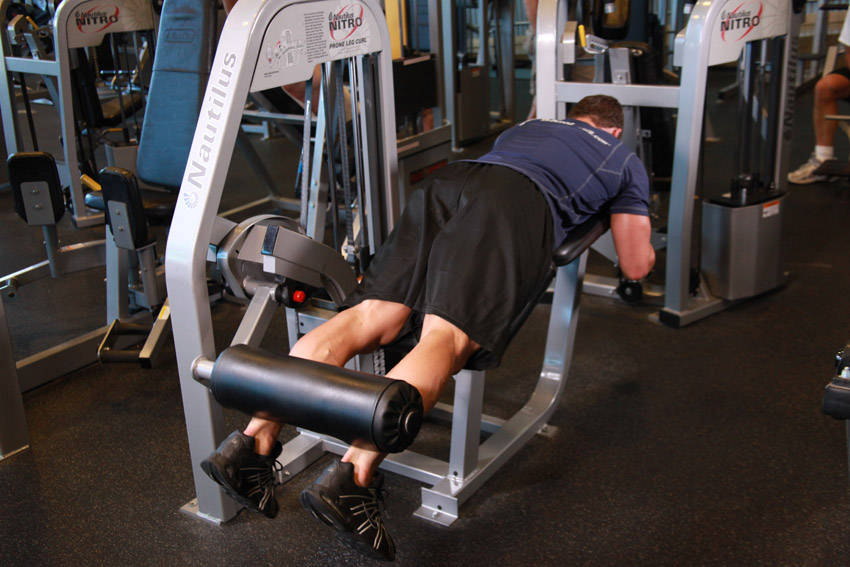 Lying Leg Curls — Machine Hamstrings exercise demonstration