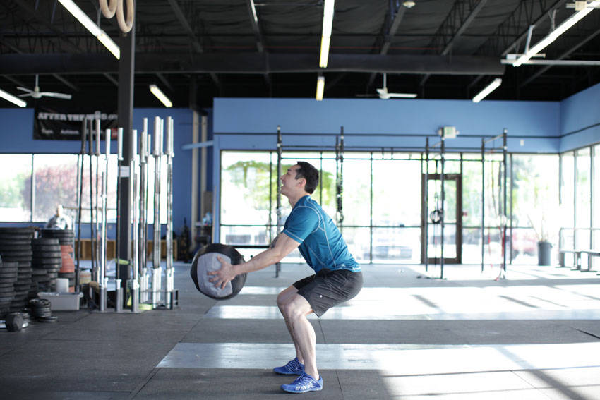 Medicine Ball Scoop Throw — Medicine Ball Shoulders exercise demonstration
