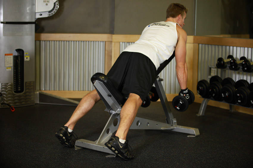 Middle Back Shrug — Dumbbell Middle Back exercise demonstration