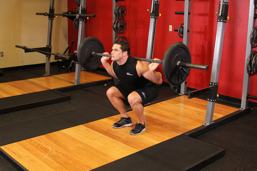 Narrow Stance Squats — Barbell Quadriceps exercise demonstration